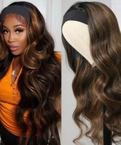 Beautyforever #FB30 Color Body Wave Headband Wig Balayage Ombre Highlight Wig 150% Density Put on and Go Human Hair Wigs